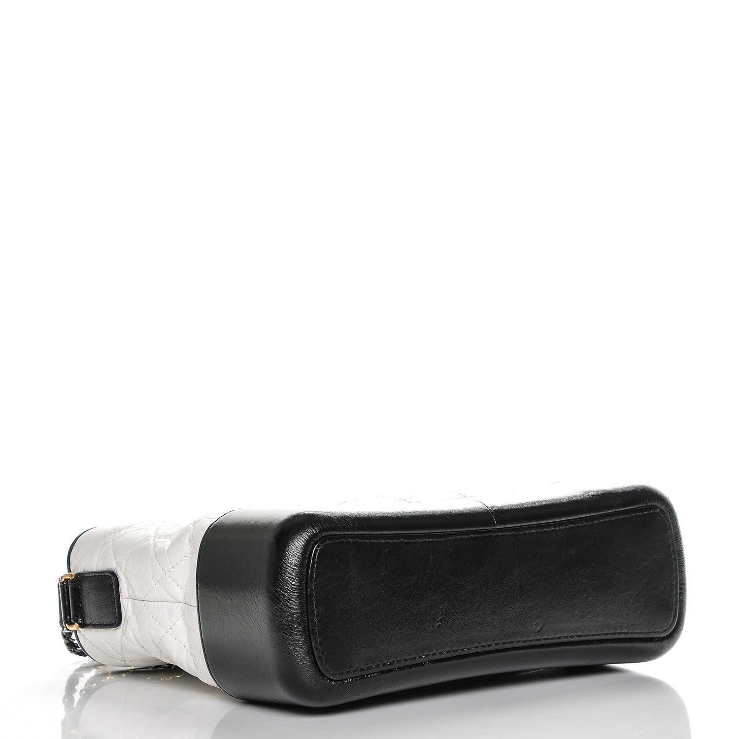 Chanel Calfskin Quilted Medium Gabrielle Hobo Black White 4 of 7