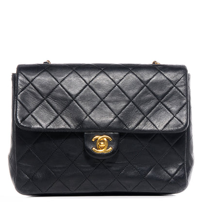 Chanel Lambskin Quilted Mini Square Flap Black 1 of 8