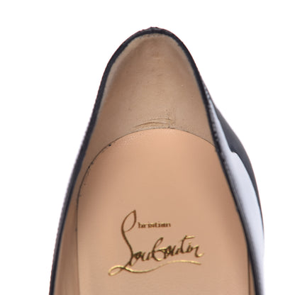 Christian Louboutin Patent Lady Peep 150 Pumps 40.5 Black 9 of 13