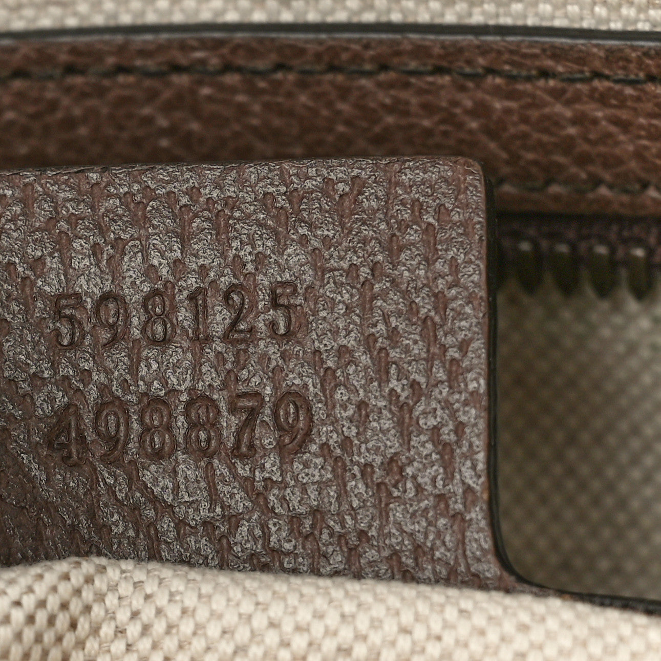 GG Supreme Monogram Web Small Ophidia Half Moon Hobo Brown