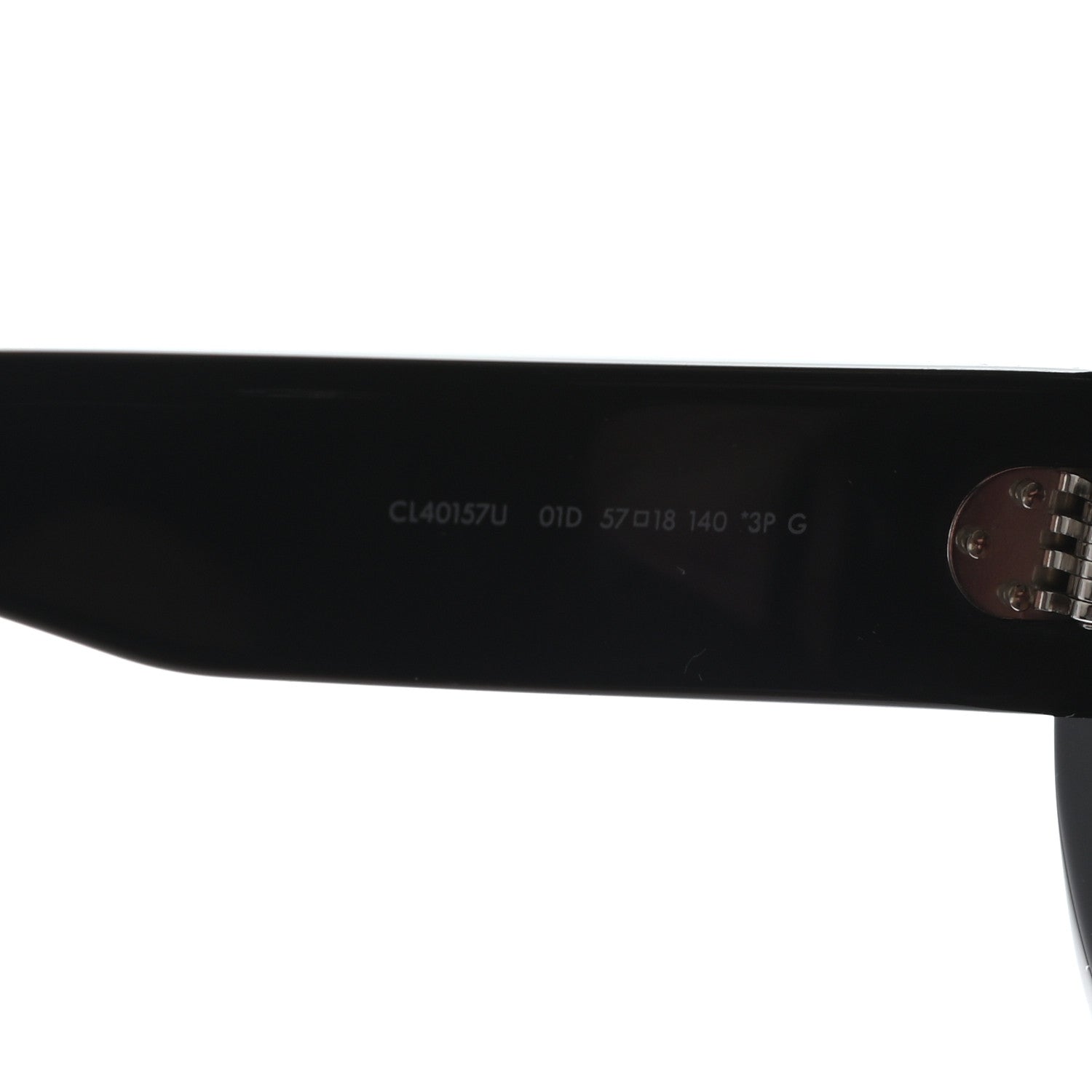 Celine Acetate Square Sunglasses CL40157U Black 6 of 6
