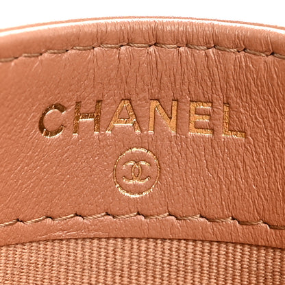 Chanel Lambskin Quilted Chanel 19 Card Holder Brown 6 of 12