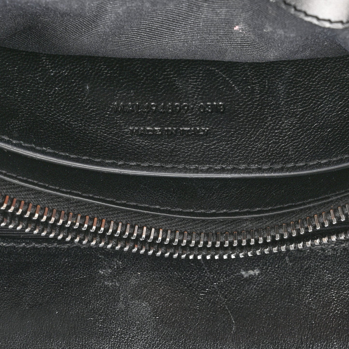 Calfskin Y Quilted Monogram Monochrome Small Loulou Chain Satchel Black