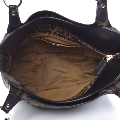 Fendi Zucca Small Chef Shopping Tote Tobacco Moro 5 of 13