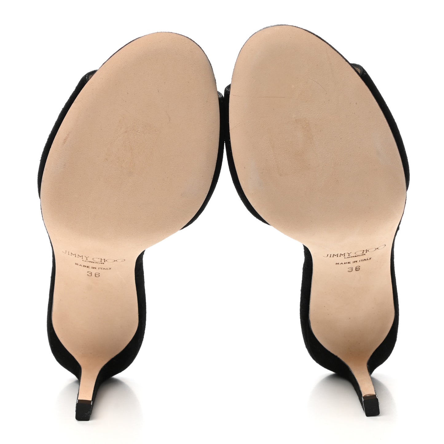Suede Stacey 85 Sandal Pumps 36 Black