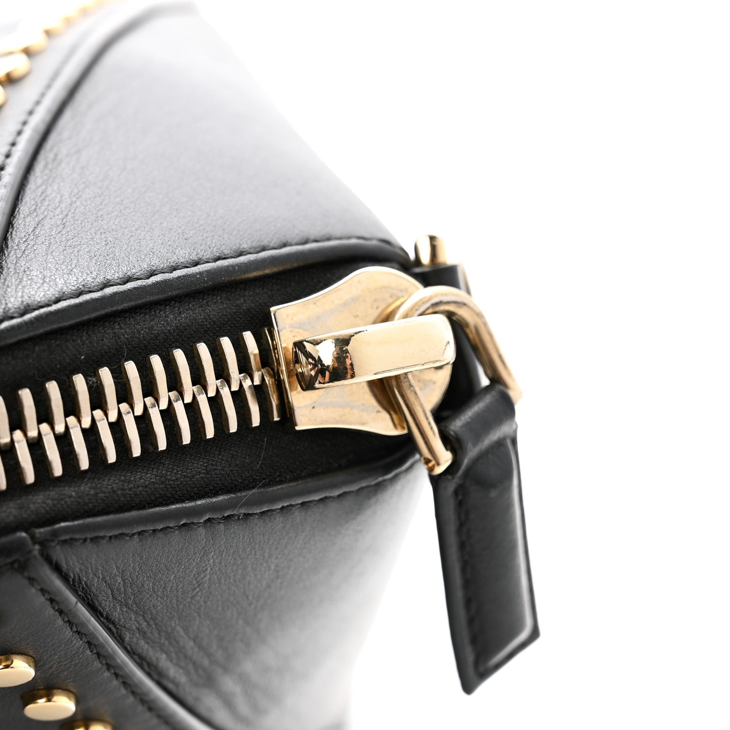 Smooth Calfskin Small Studded Antigona Black