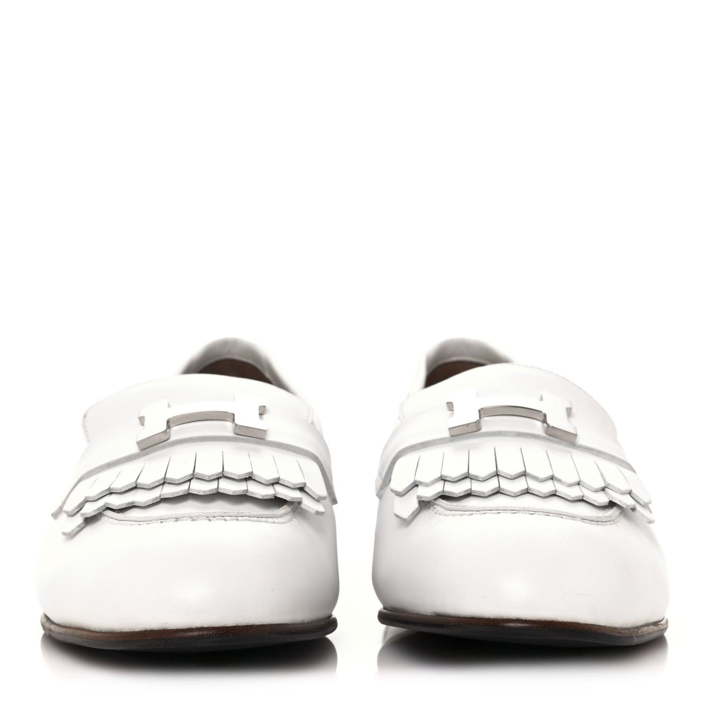 Calfskin Womens Royal Loafers 40 White