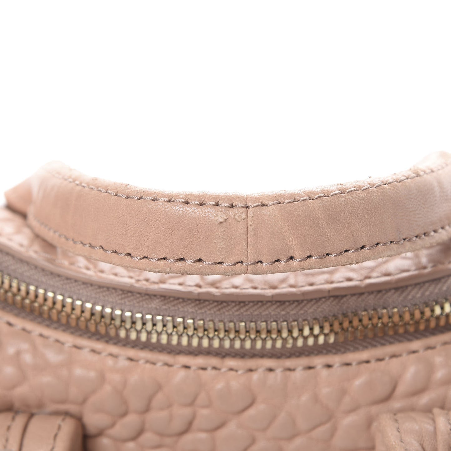 Pebbled Lambskin Mini Rockie Blush Pale Gold Hardware