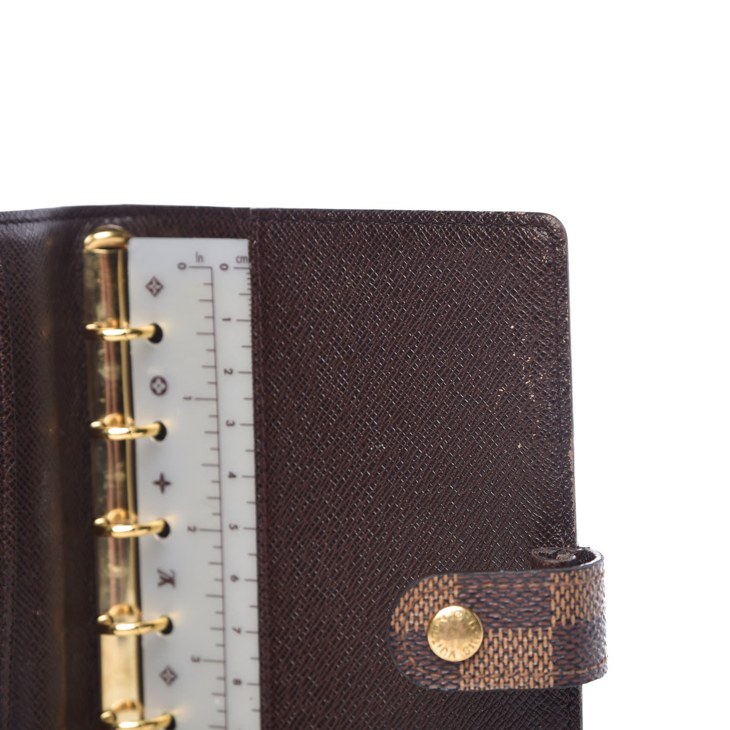 Louis Vuitton Damier Ebene Small Ring Agenda Cover 12 of 15