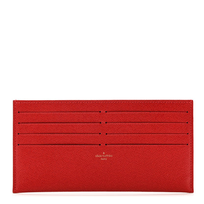 Louis Vuitton Calfskin Felicie Card Holder Insert Cherry 1 of 6
