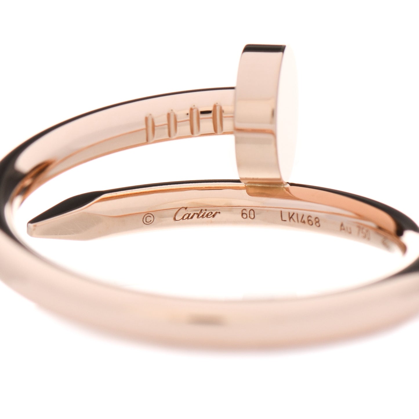18K Pink Gold Juste Un Clou Ring 60 9