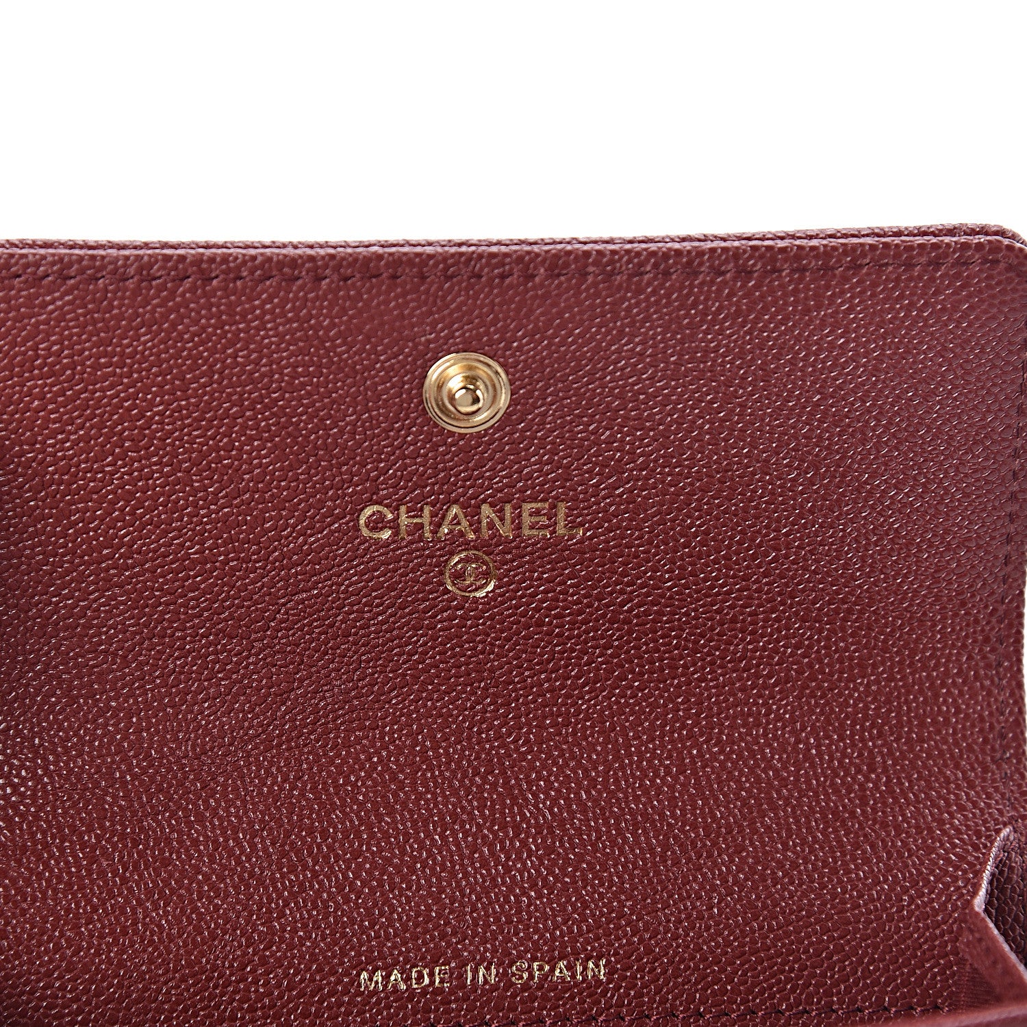 Chanel Caviar Quilted Boy Flap Card Holder Burgundy 6 of 8