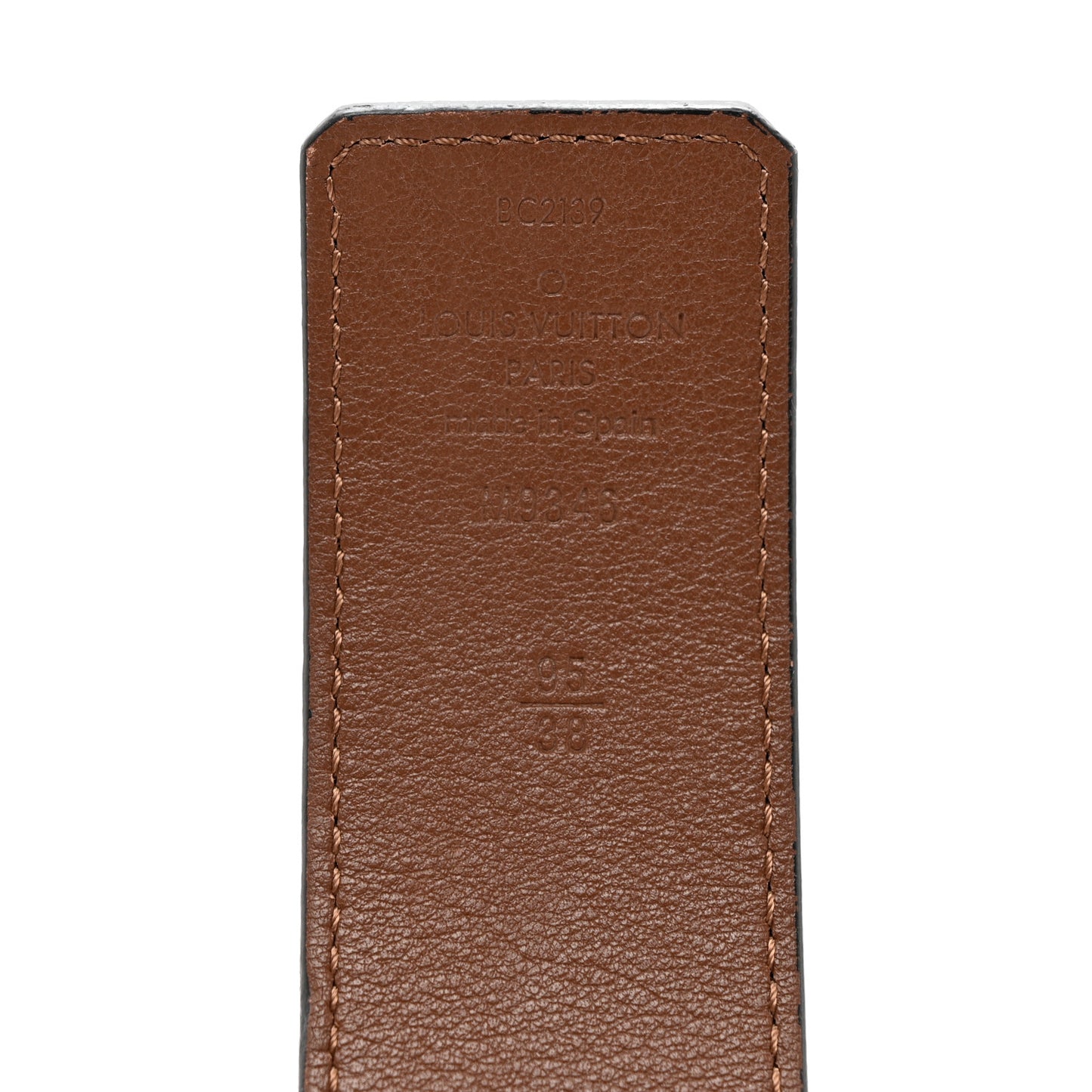 Monogram Eclipse Taigarama 40mm LV Initiales Reversible Belt 95 38 Black