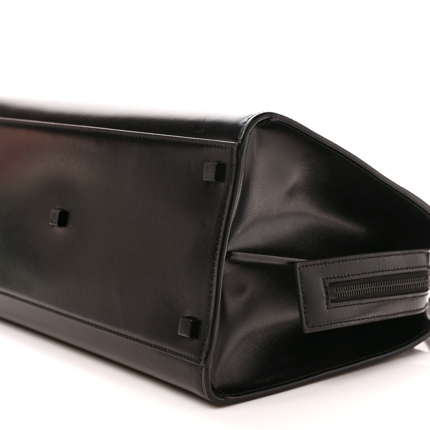 Saint Laurent Shiny Calfskin Medium Uptown Tote Black 8 of 10