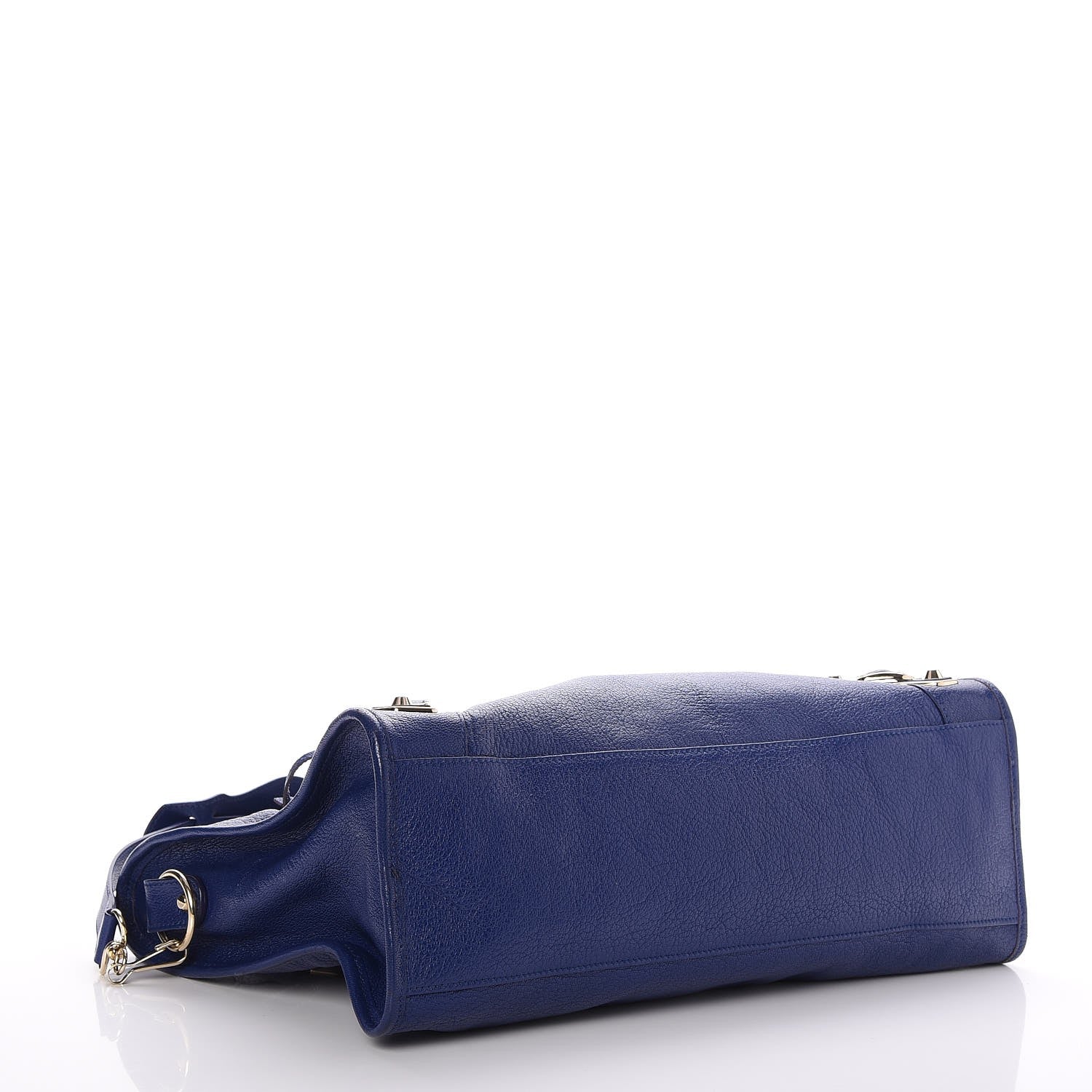 Balenciaga Chevre Gold Metallic Edge Hardware City Bleu Roi 4 of 8