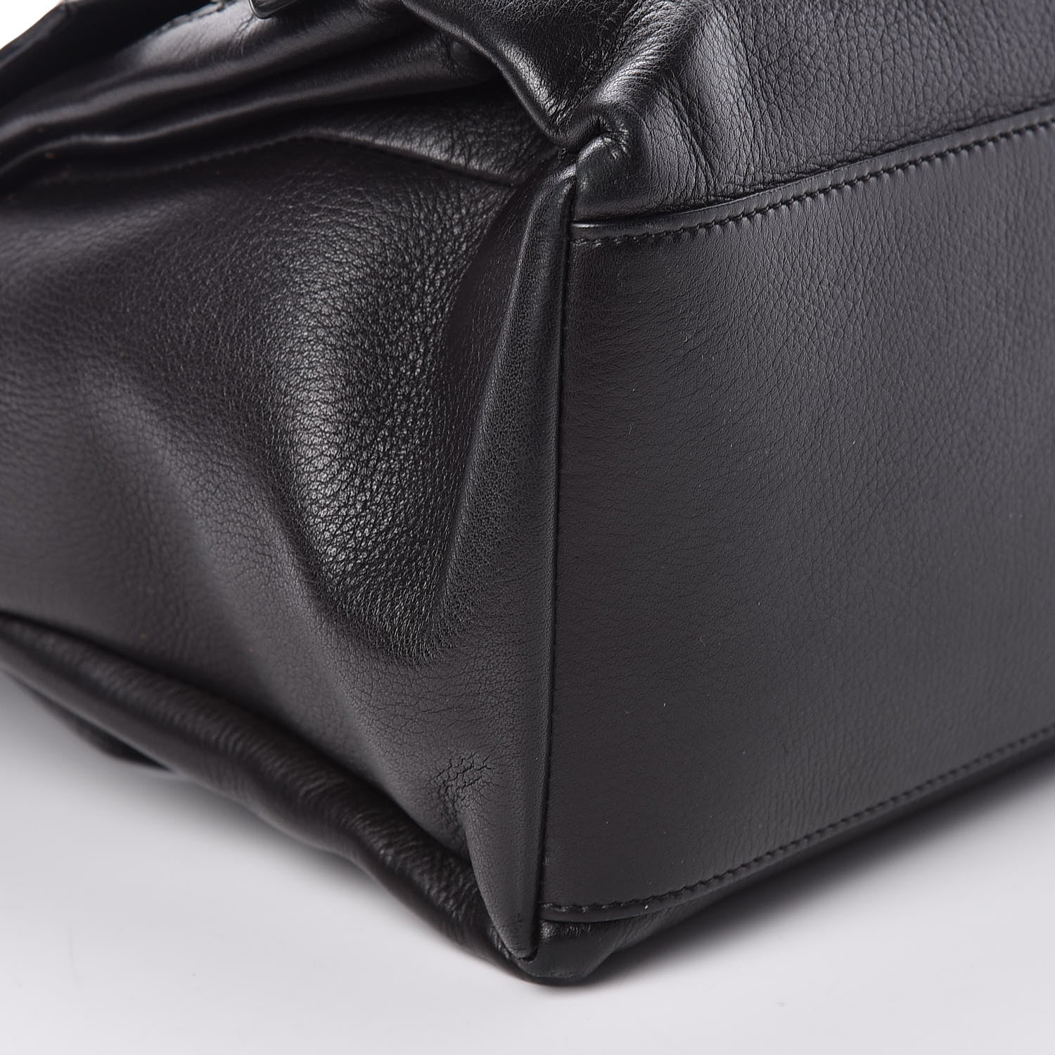 Givenchy Calfskin Studded Medium Pandora Pure Flap Bag Black White 9 of 11