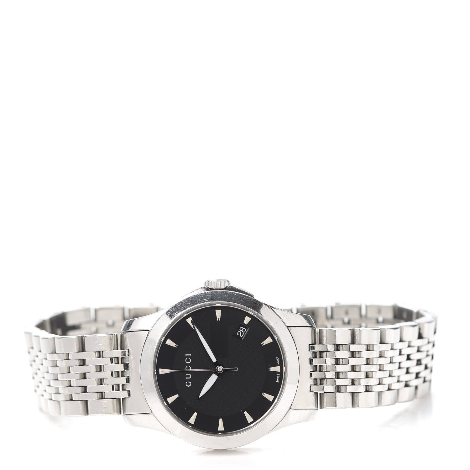 Gucci Stainless Steel 27mm G-Timeless Quartz Watch Black 2 of 6