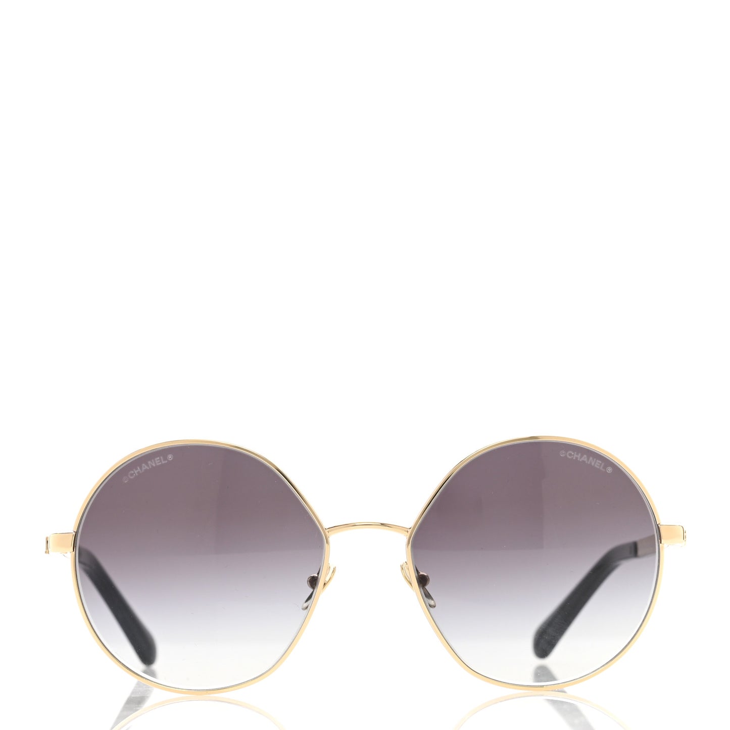 Round Sunglasses 4269 Black and Gold