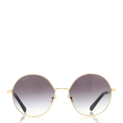 Chanel Round Sunglasses 4269 Black and Gold 2 of 6
