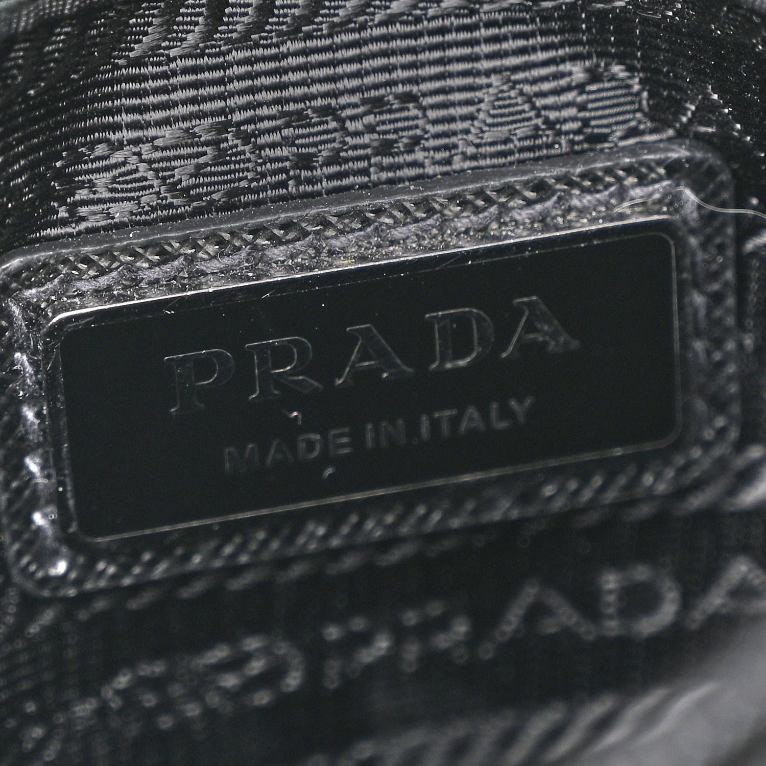 Prada Re-Nylon Saffiano Mini Pocket Single Snap Buckle Messenger Bag Black 6 of 10