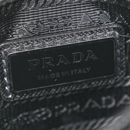 Prada Re-Nylon Saffiano Mini Pocket Single Snap Buckle Messenger Bag Black 6 of 10