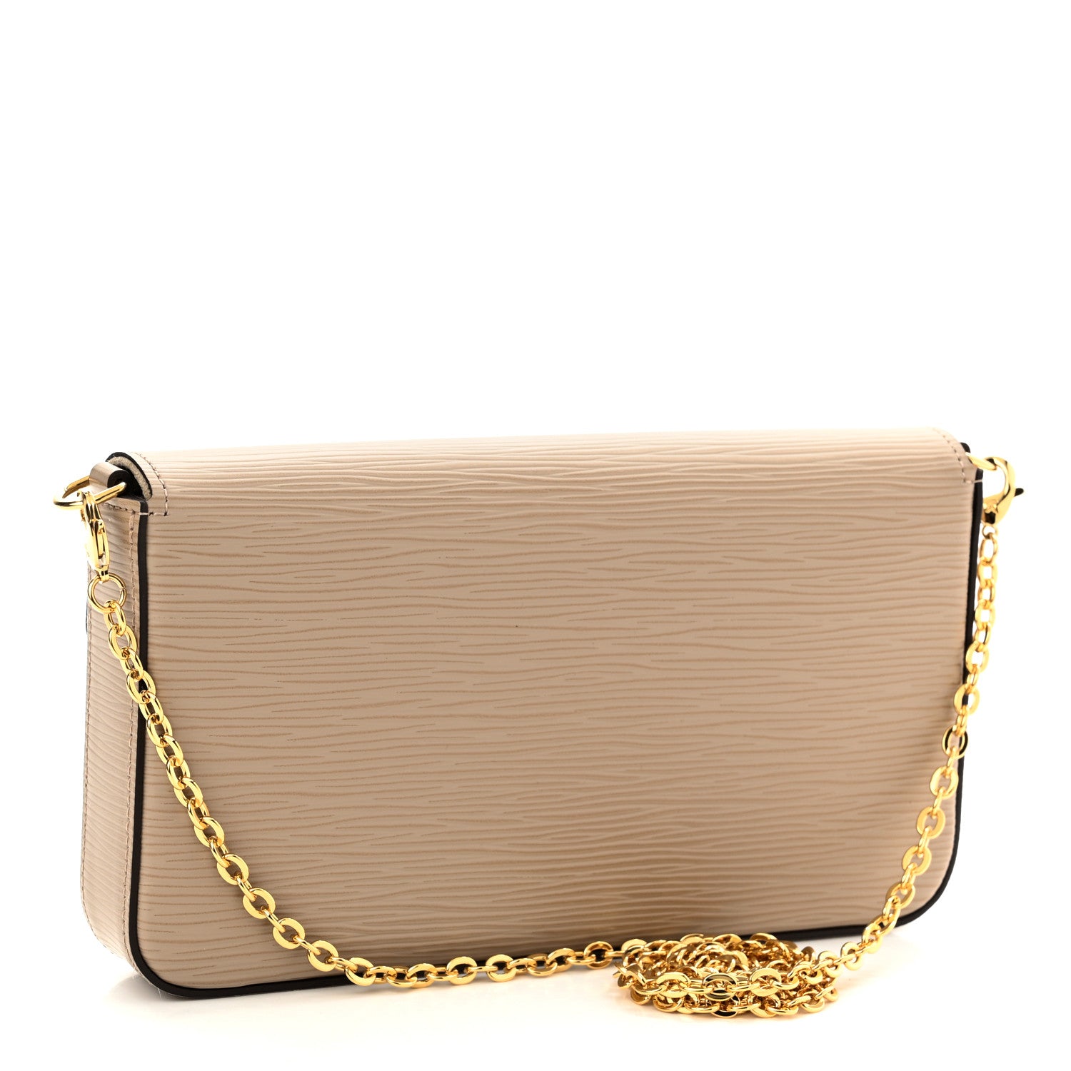 Louis Vuitton Epi Felicie Pochette Chain Wallet Galet 4 of 10