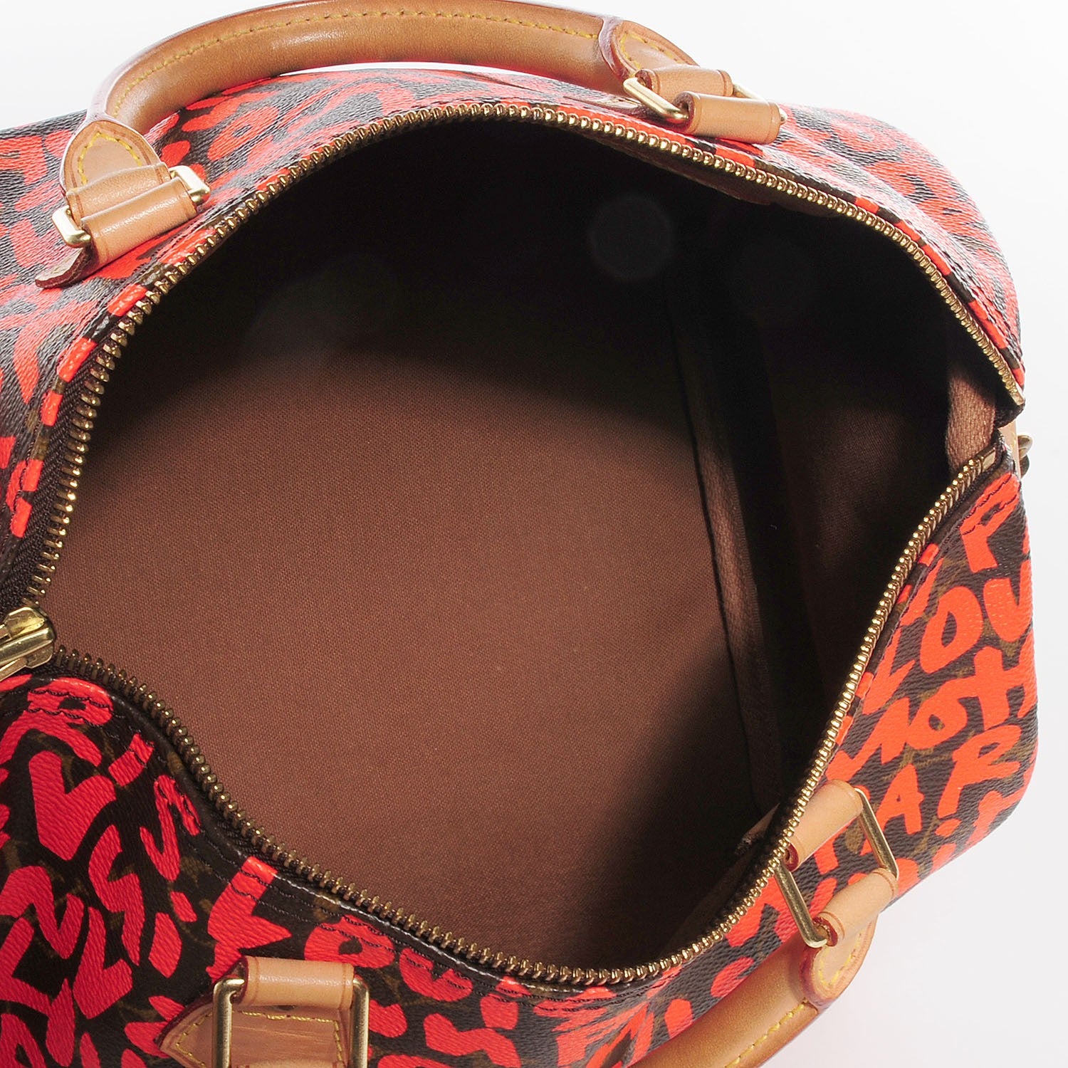 Louis Vuitton Monogram Graffiti Speedy 30 Orange 5 of 7