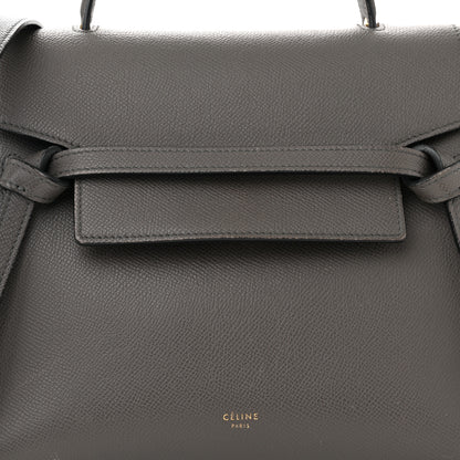 Celine Grained Calfskin Micro Belt Bag Grey 10 of 13