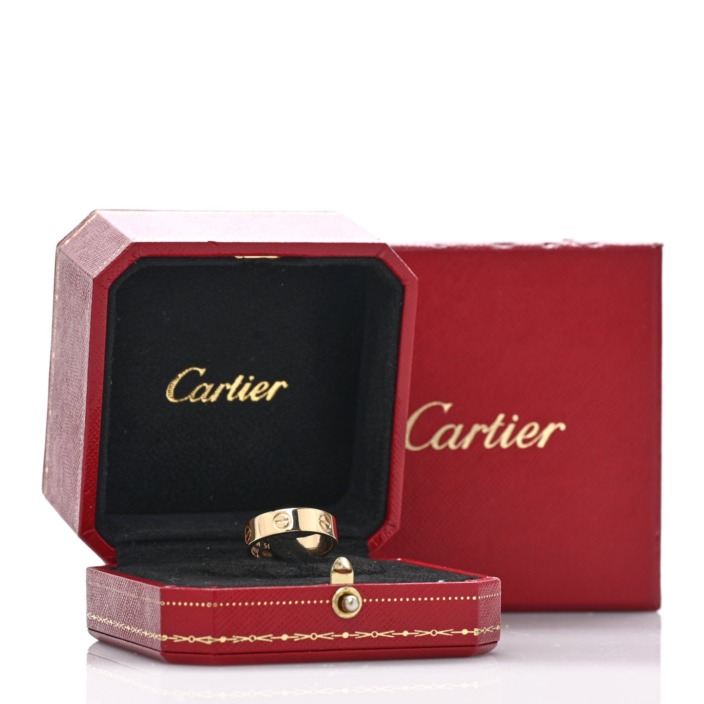 18K Yellow Gold 5.5mm LOVE Ring 54 6.75