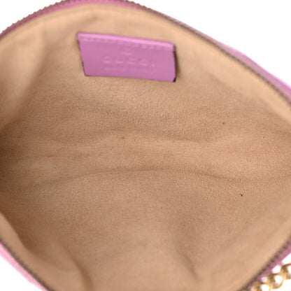 Gucci Calfskin Matelasse Mini GG Marmont Chain Bag Candy Mousse 5 of 14