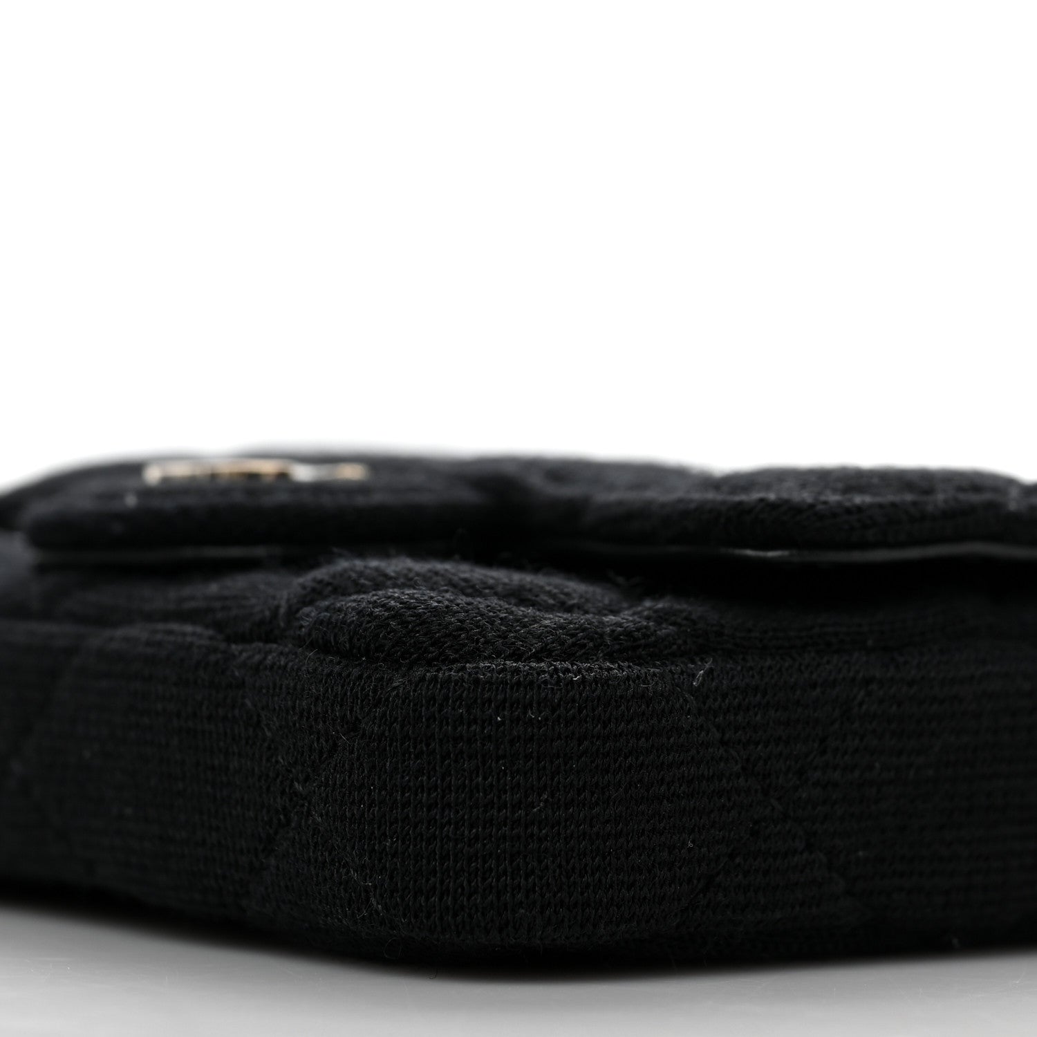 Chanel Jersey Quilted Belt Bag Black 9 of 10