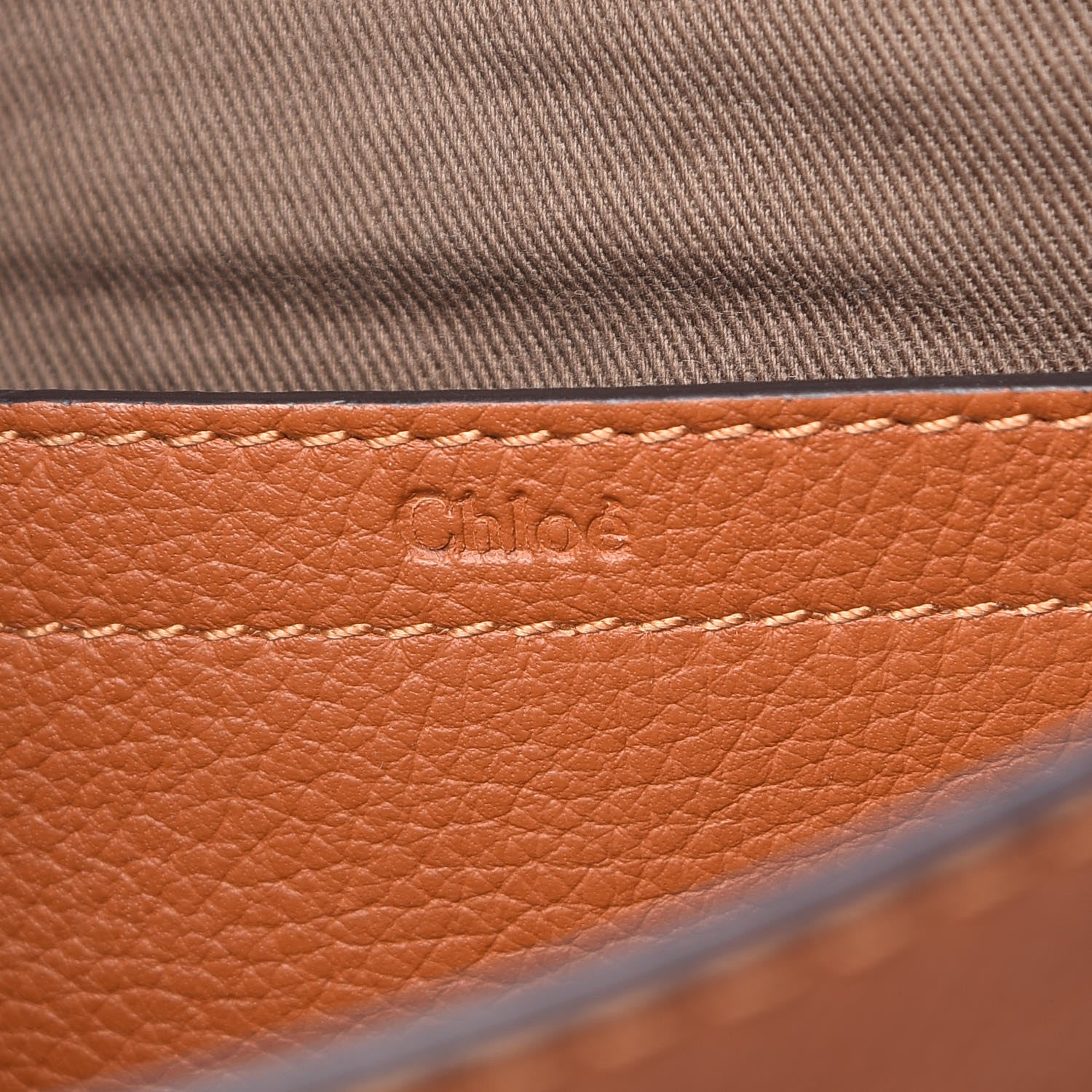 Chloe Calfskin Medium Marcie Round Crossbody Bag Tan 6 of 9