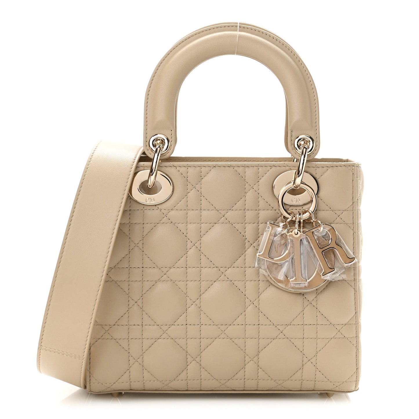 Lambskin Cannage Small My ABC Lady Dior Beige