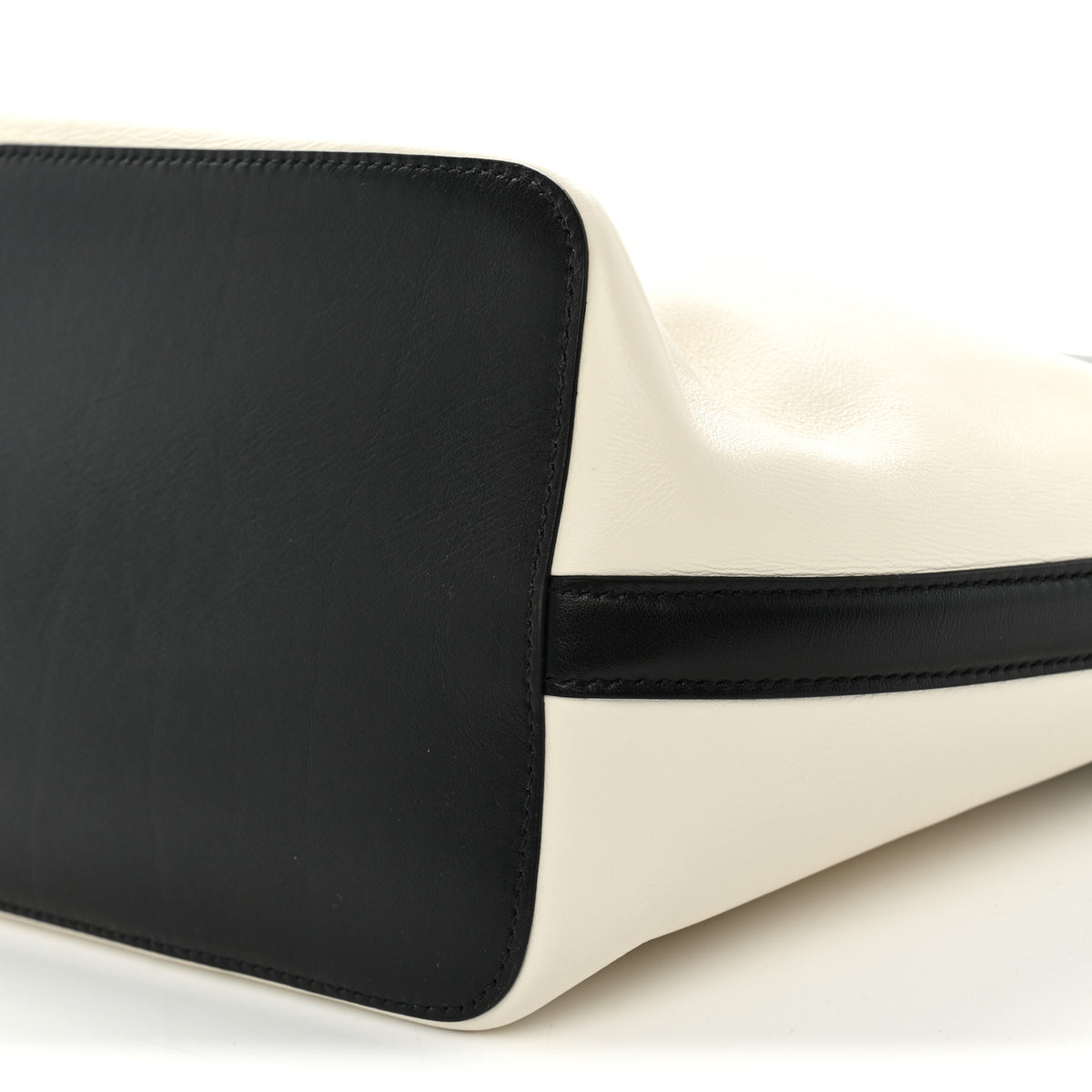 Alexander McQueen Calfskin Small The Bow Bag White Black 10 of 10