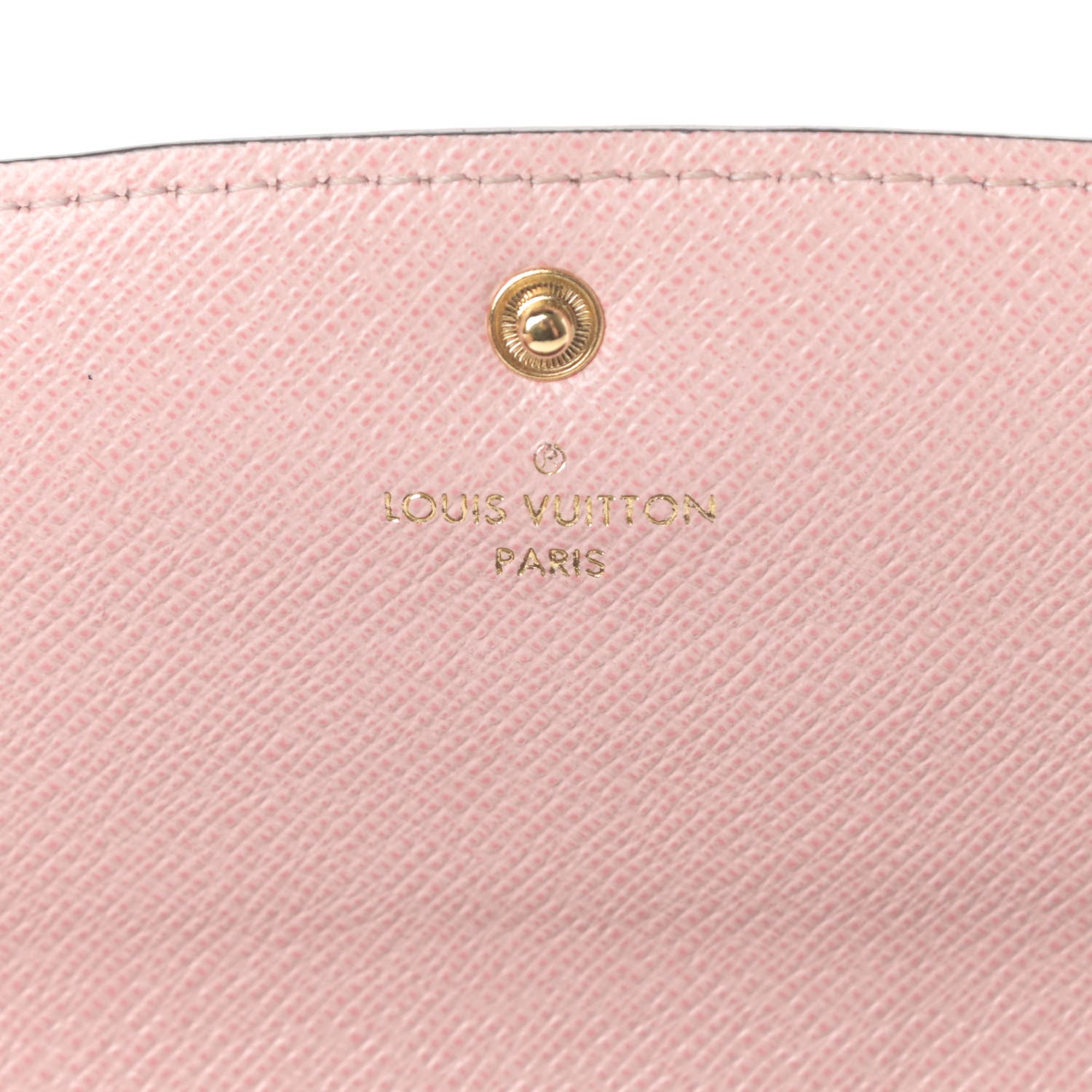 Louis Vuitton Damier Ebene Emilie Wallet Rose Ballerine 6 of 10
