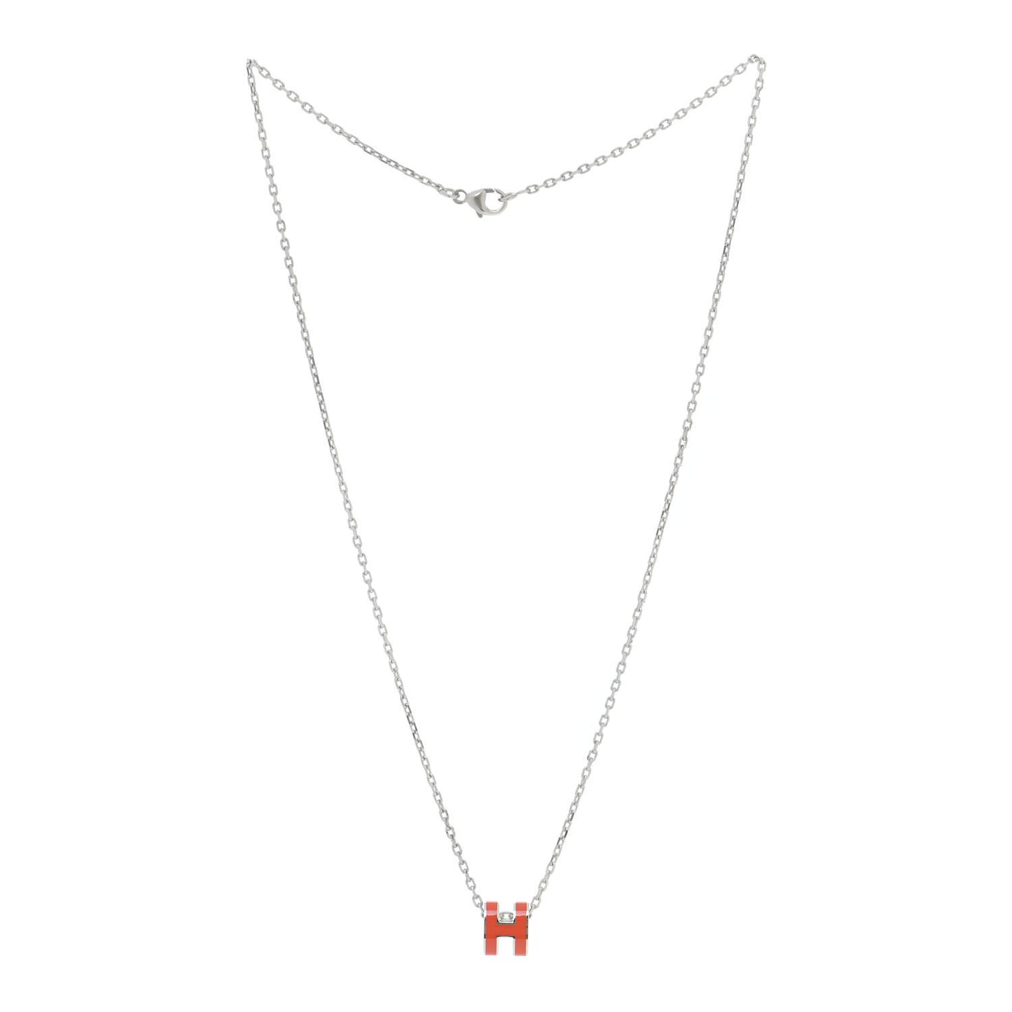 Palladium Mini Pop H Necklace Orange