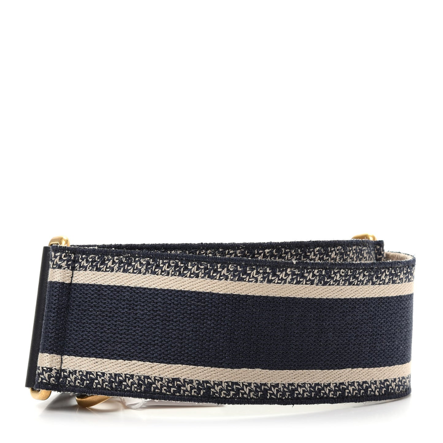 Canvas Embroidered Shoulder Strap Blue