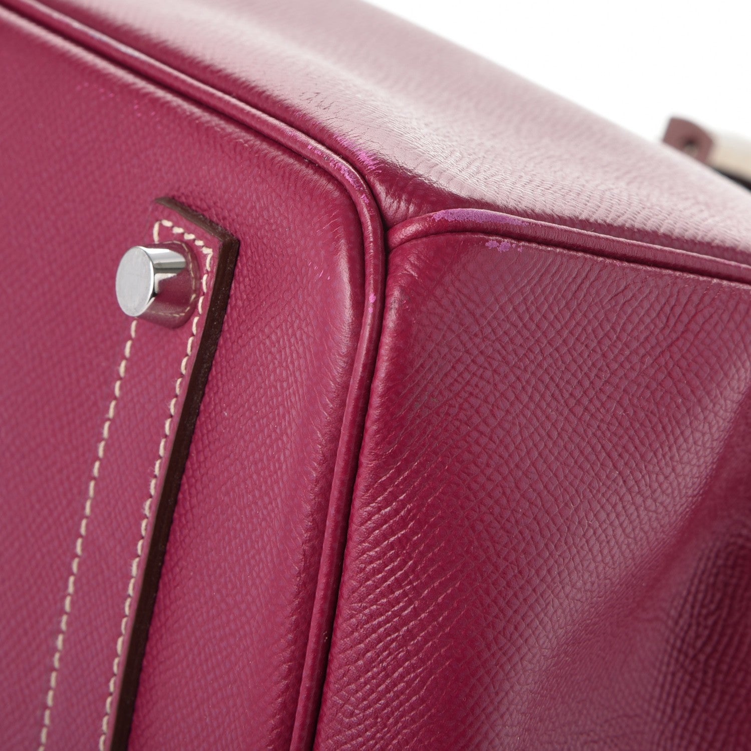 Hermes Epsom Candy Birkin 35 Tosca Rose Tyrien 39 of 42
