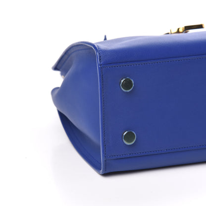 Saint Laurent Calfskin Monogram Baby Cabas Blue Majorelle 7 of 9