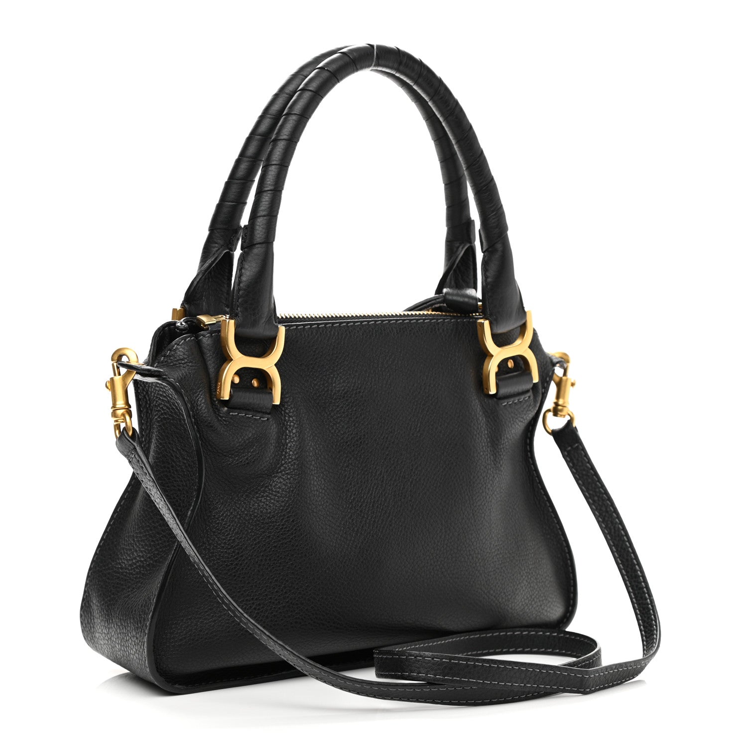 Chloe Calfskin Small Marcie Satchel Black 3 of 10