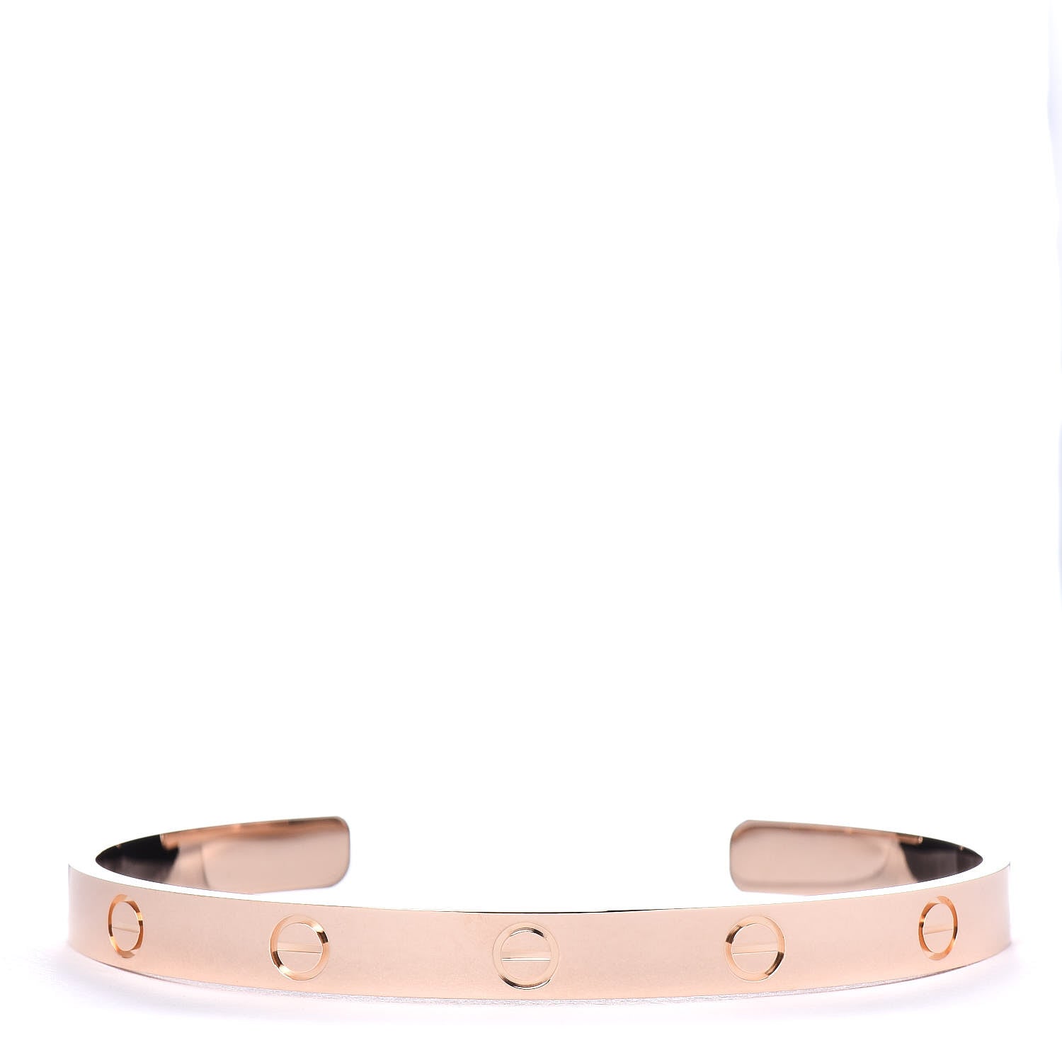 Cartier 18K Pink Gold LOVE Cuff Bracelet 19 1 of 4
