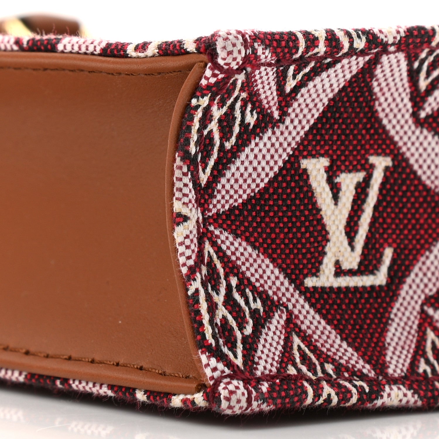 Louis Vuitton Jacquard Since 1854 Petit Sac Plat Bordeaux 9 of 11