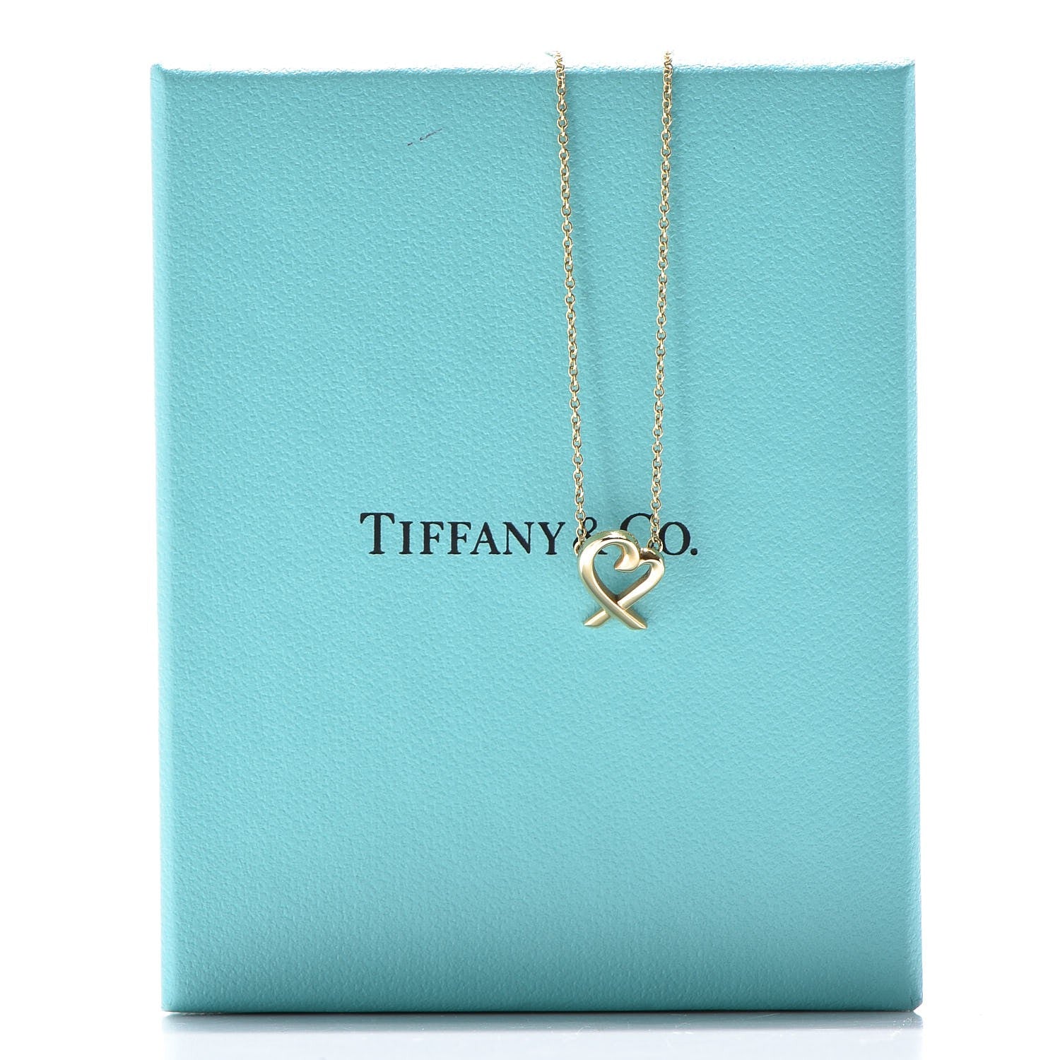 Tiffany 18K Yellow Gold Mini Paloma Picasso Loving Heart Pendant Necklace 7 of 7