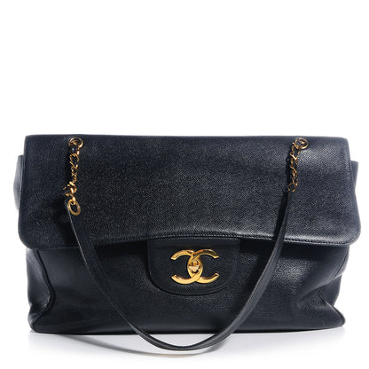 Chanel Caviar XL Weekender Bag Black 1 of 8