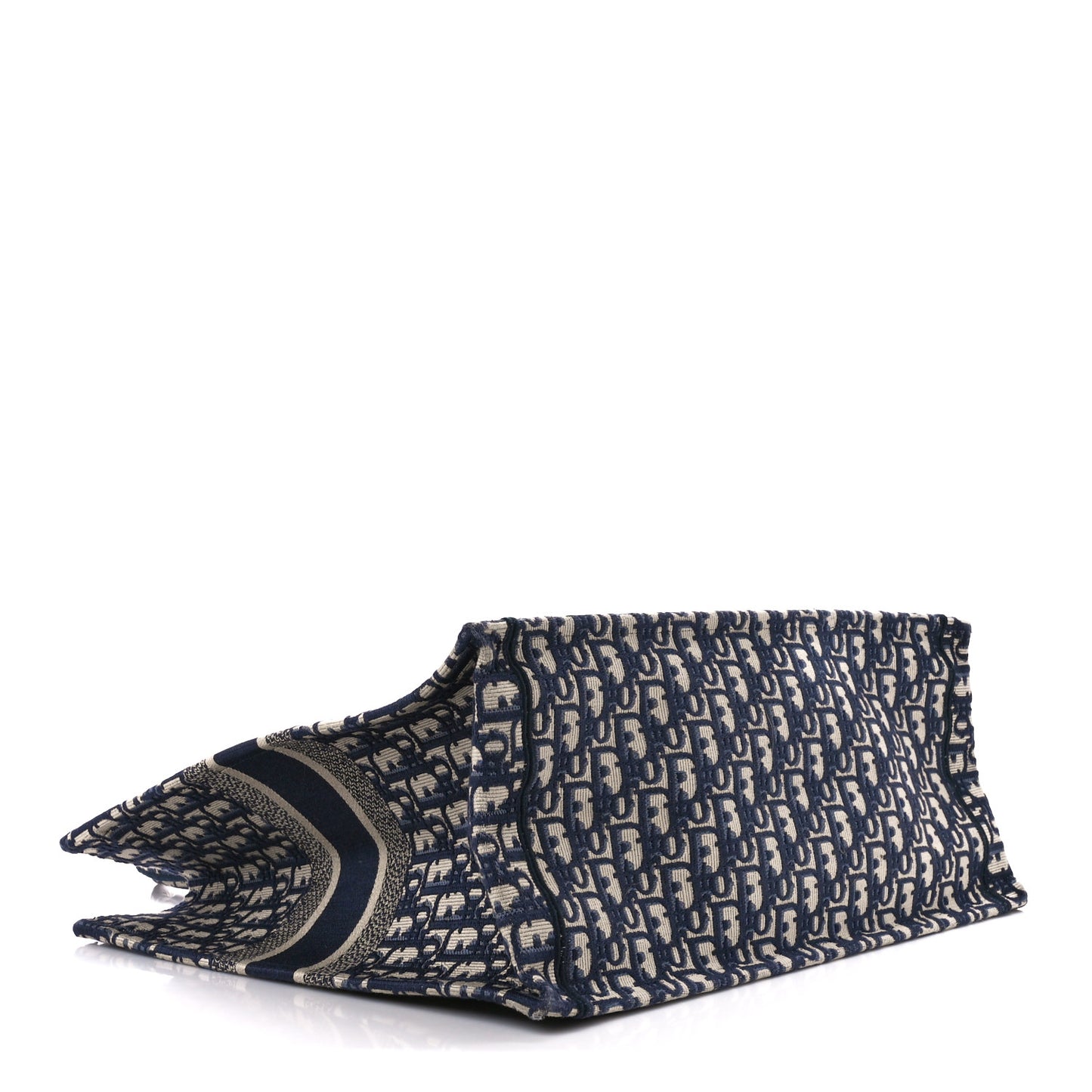 Oblique Large Book Tote Blue Multicolor