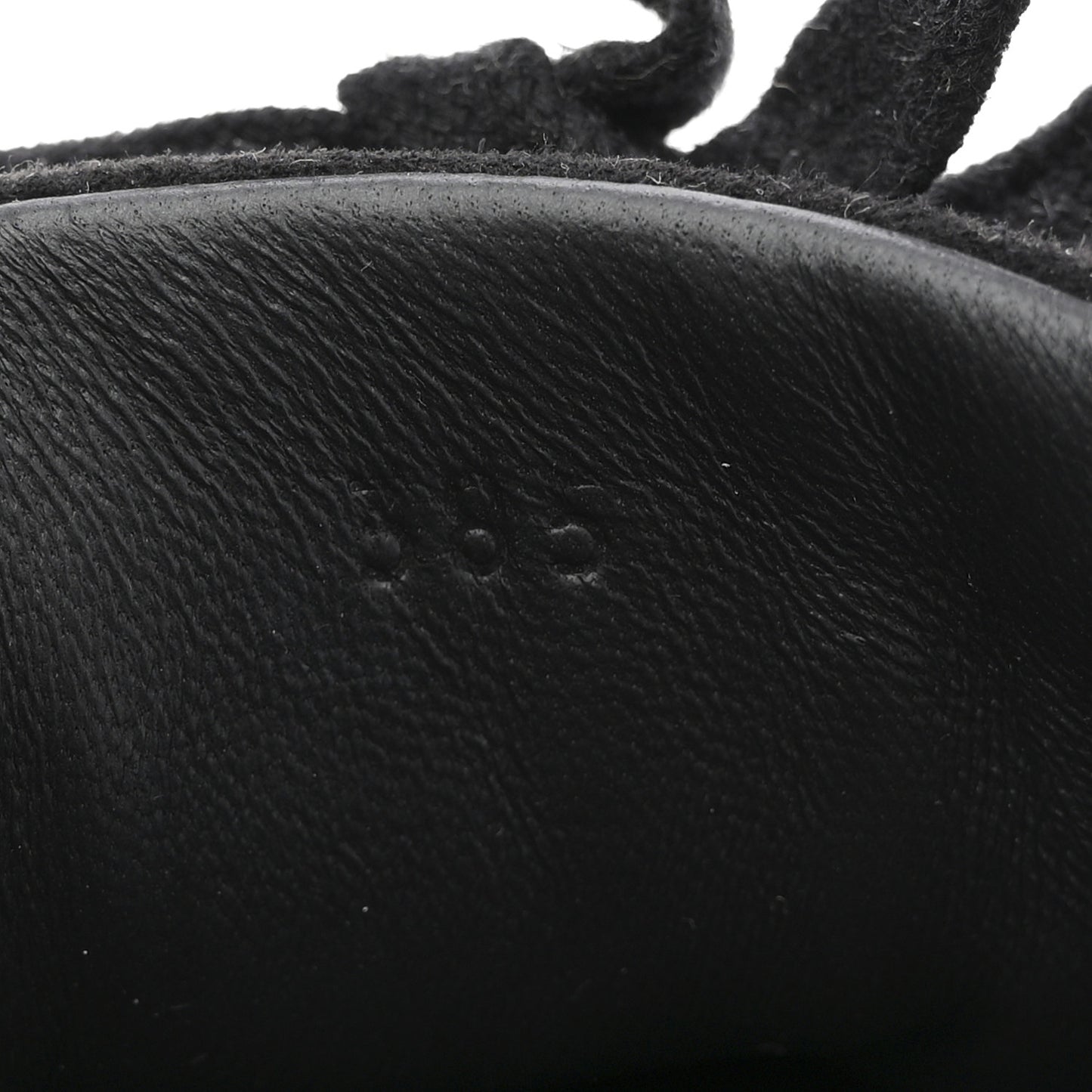 Sport Goatskin Suede Goatskin Bouncing Sneakers 38.5 White Black