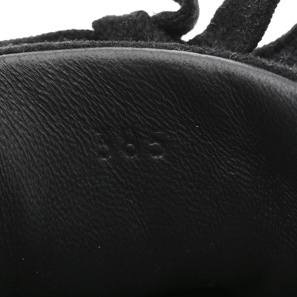 Hermes Sport Goatskin Suede Goatskin Bouncing Sneakers 38.5 White Black 8 of 9