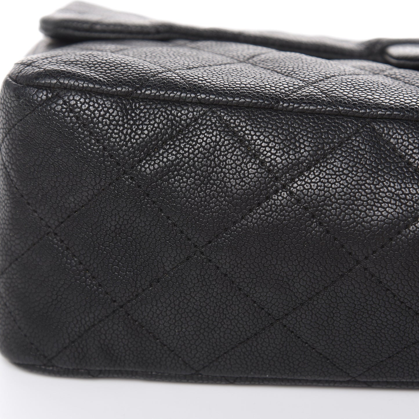 Washed Caviar Quilted 2.55 Reissue 227 Bijoux Chain Flap Black