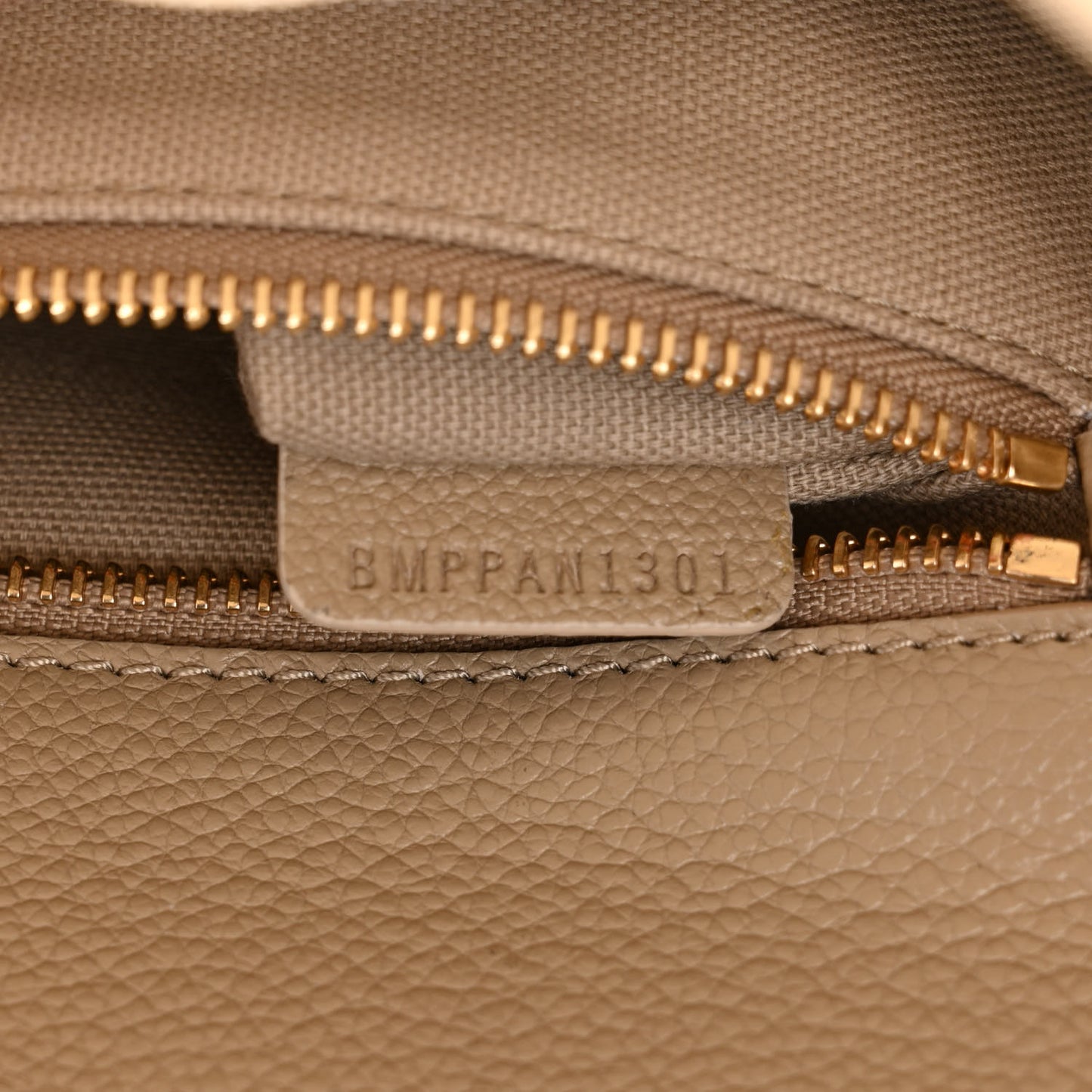 Grainy Calfskin Medium Title Bag Honey