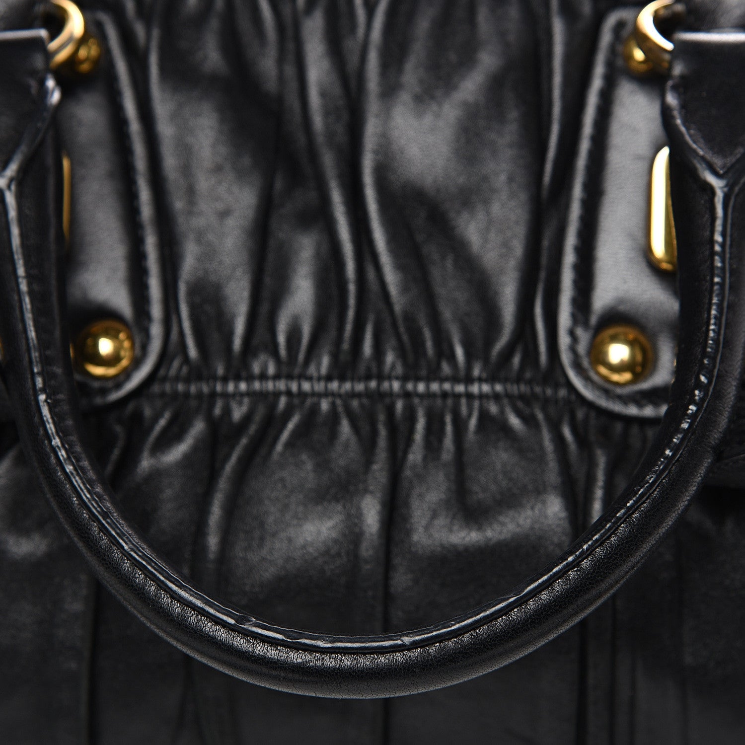 Prada Nappa Gaufre Shopping Satchel Black 11 of 13